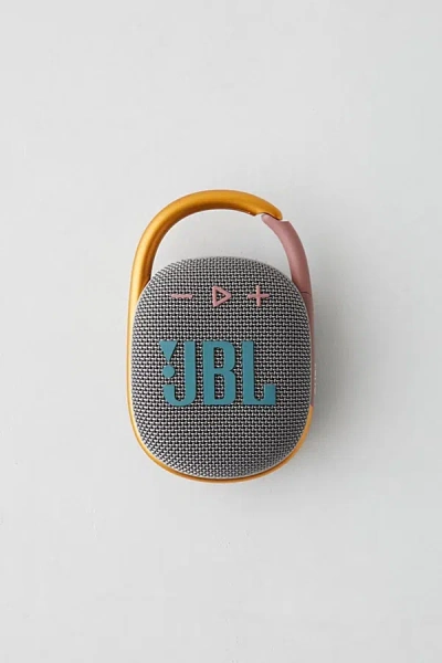 Jbl Clip 4 Portable Bluetooth Waterproof Speaker In Gray At Urban Outfitters In Multi