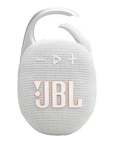 Jbl Clip 5 Ultra-portable Waterproof Speaker With Carabiner In White