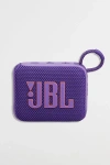 Jbl Go 4 Portable Waterproof Bluetooth Speaker In Purple At Urban Outfitters