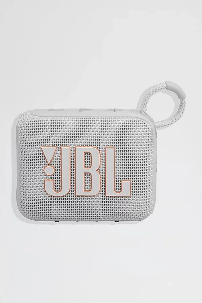 Jbl Go 4 Portable Waterproof Bluetooth Speaker In White At Urban Outfitters