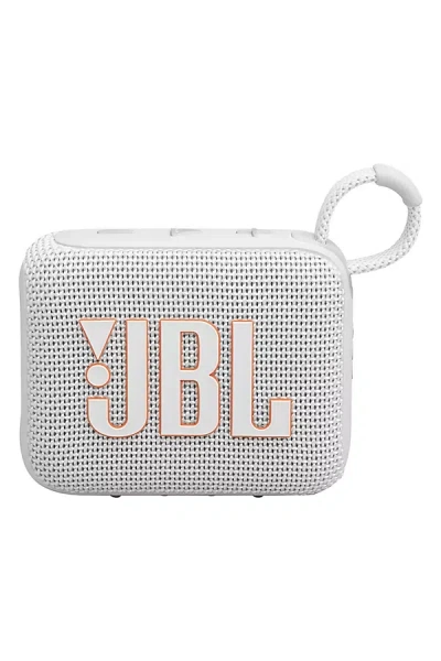 Jbl Go 4 Portable Waterproof Bluetooth Speaker In White