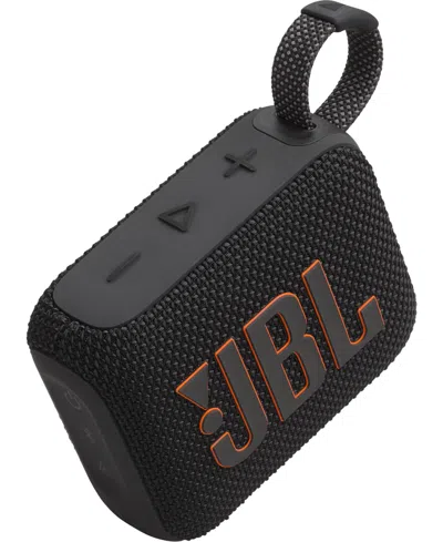 Jbl Go 4 Ultra Portable Waterproof Bluetooth Speaker In Black