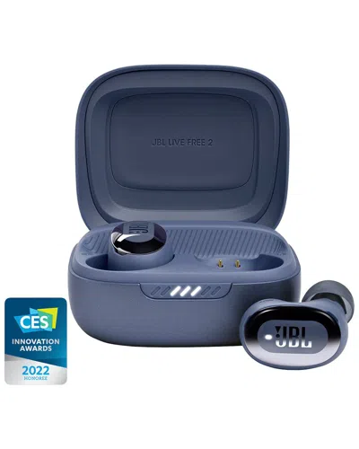 Jbl Live Free 2 Tws Noise Cancelling Earbuds In Blue
