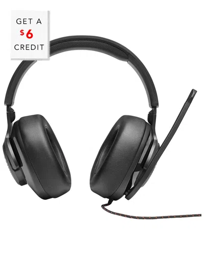 Jbl Quantum 200 Wired Over-ear Gaming Headset With Flip-up Mic With $6 Credit In Black