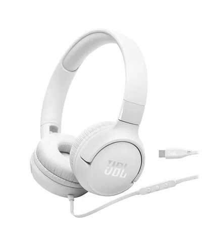Jbl Tune 520c On Ear Wired Headphones In White