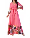 Jbla Long Sleeve Maxi Dress In Pink In Pink