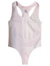 Jbla Women's Don't Race Me Basic Tank Bodysuit In White In White