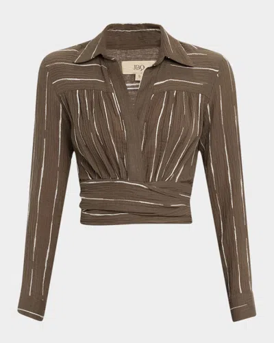 Jbq Alessa Long-sleeve Wrap Top