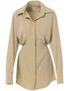 Jbq Aurora Long-sleeve Wrap Top In Neutrals