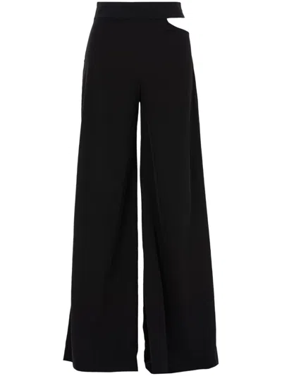 Jbq Athena Wide-leg Trousers In Black