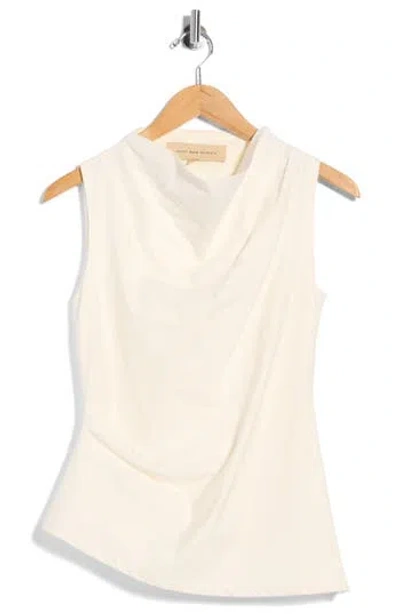 Jbq Caden Cowl Neck Cotton Top In Neutral