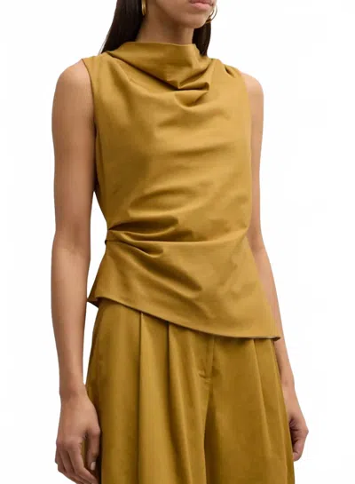 Jbq Caden Top In Honey In Gold