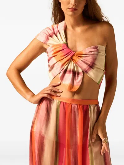 Jbq Camelia Gathered One-shoulder Top In Multi