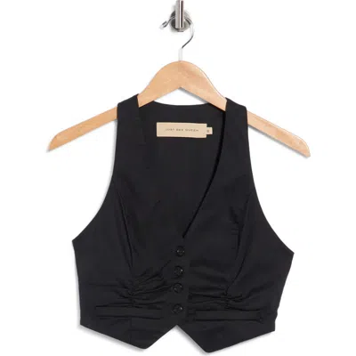 Jbq Camp Cropped Vest In Blue