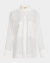 Jbq Cassius Linen-blend Shirt In White