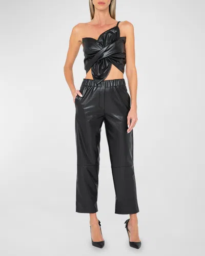 JBQ CEDAR FAUX LEATHER PANTS 