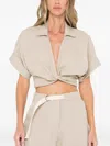 Jbq Chiara Short Sleeve Top In Safari In Multi