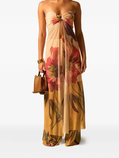 Jbq Coast Floral-print Trousers In Multi