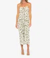 Jbq Cyrus Off Shoulder Midi Dress In Lilac In Multi