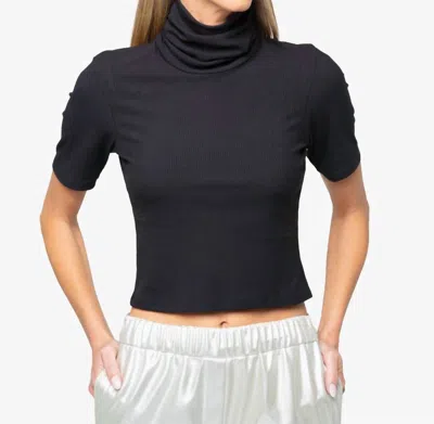 Jbq Demi Turtleneck Top In Black