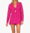 Jbq Emerson Blazer In Fuchsia In Pink
