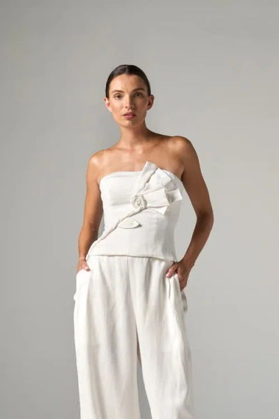 Jbq Florence Top In White