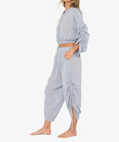 Jbq Grayson Lounger Pants In Dusty Blue