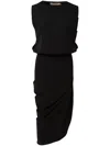 Jbq Italia Sleeveless Dress In Black In Black
