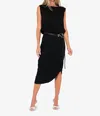 Jbq Italia Sleeveless Dress In Black In Black