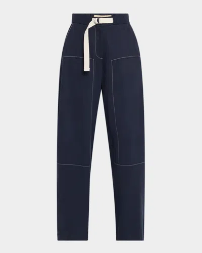 Jbq Jill Belted Pants In Navy