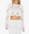 Jbq Karli Long Sleeve Top In Off White In White