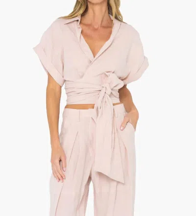 Jbq Kasey Top In Dusty Rose In Pink