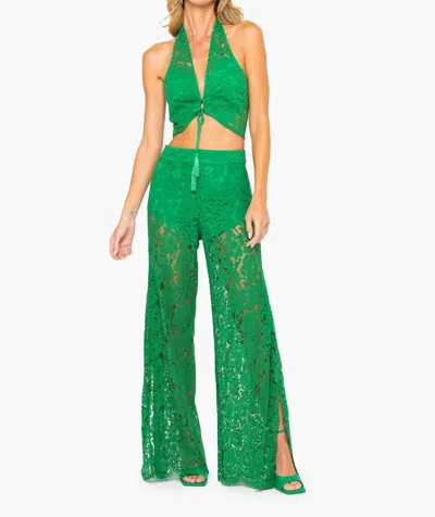 Jbq Lace Stevie Pant In Kelly Green