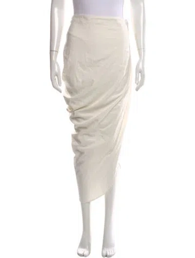 Pre-owned Jbq Linen Long Skirt In Neutral