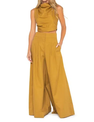 Jbq Logan Pant In Honey In Gold