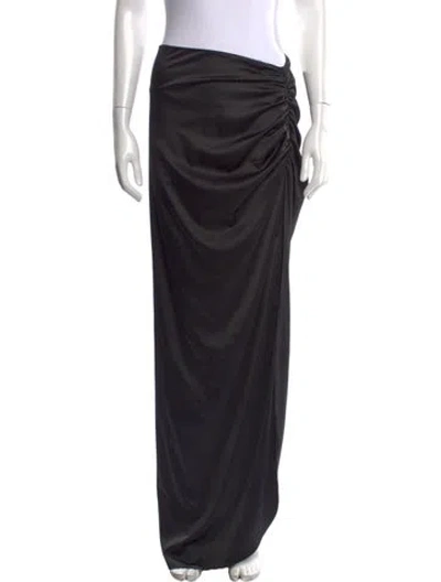 Pre-owned Jbq Long Skirt In Black