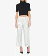 Jbq Luca Mid-rise Pant In Silver In Black