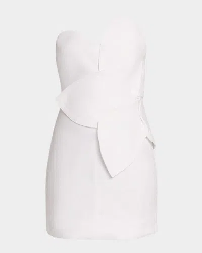 Jbq Malia Strapless Mini Dress In White