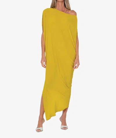 Jbq Mariah Midi Dress In Citron In Yellow