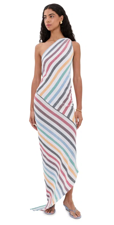 Jbq Mena Dress Candy Stripe In Multi