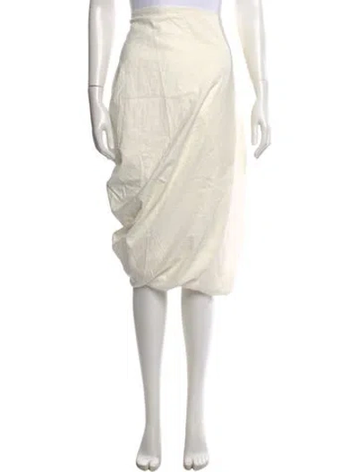 Pre-owned Jbq Midi Length Skirt In Neutral
