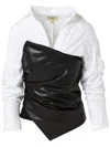 Jbq Millicent Layered Shirt In Black