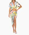 Jbq Minela Skirt In River Abstract In Multi