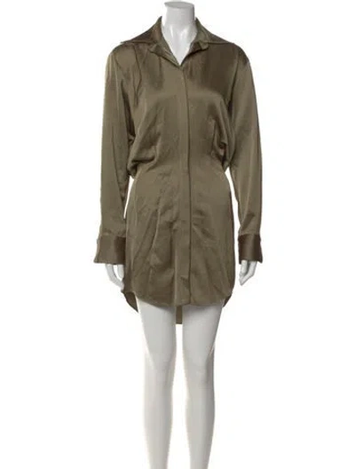 Pre-owned Jbq Mini Dress In Green