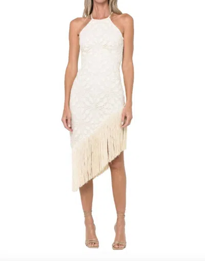 Jbq Natalie Dress In Natural In White