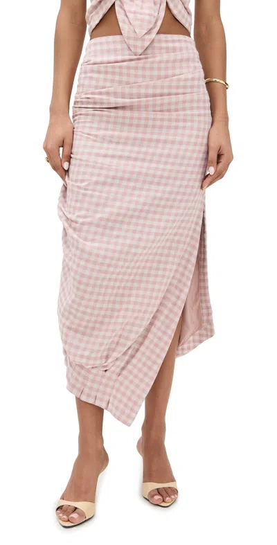 Jbq Novie Skirt Pink Check