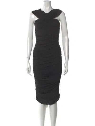 Pre-owned Jbq Nylon Knee-length Dress In Gray