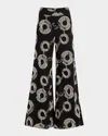 Jbq Circle-embroidered Trousers