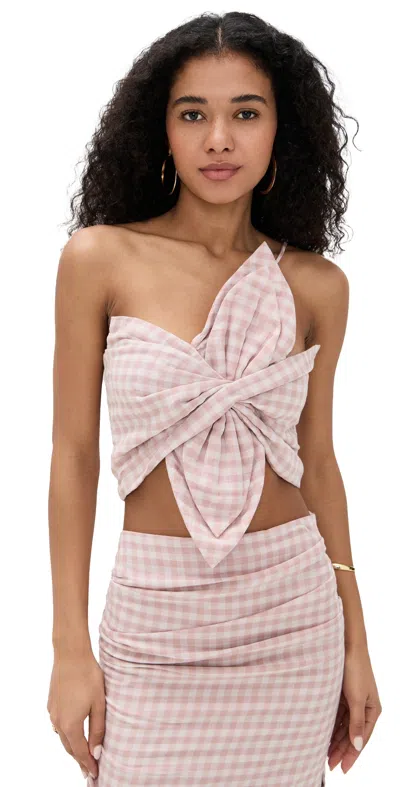 Jbq Orchid Top Pink Check