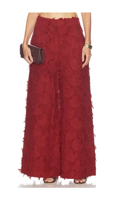 Jbq Oslo Pant In Burgundy